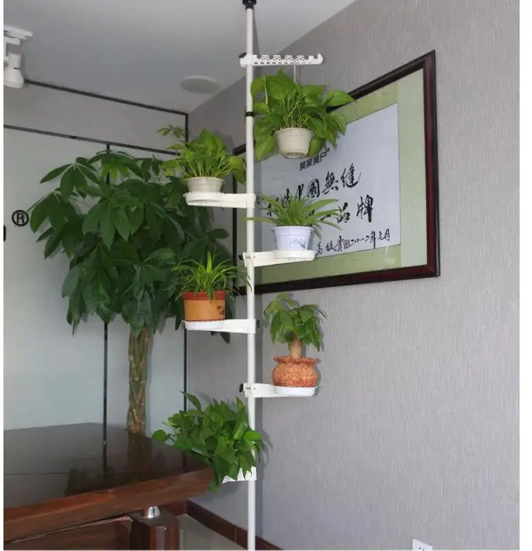 Iron multi-layer flower rack floor type flower rack hanging flower pot rack green plant stand