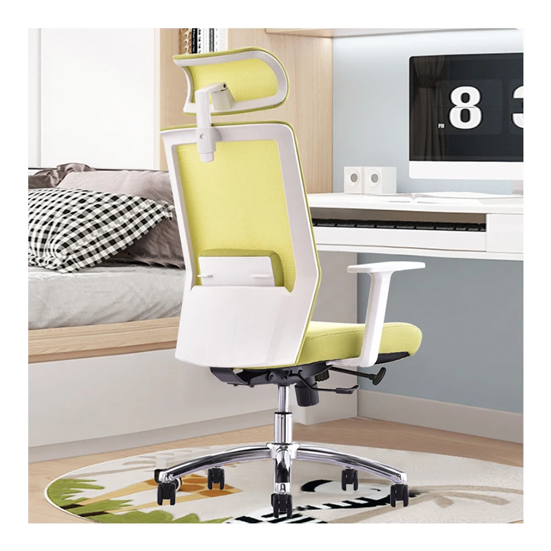 Lumbar support Swivel Lift Executive Computer Chairs High Back Mesh Ergonomic Office waiting Chair with headrest