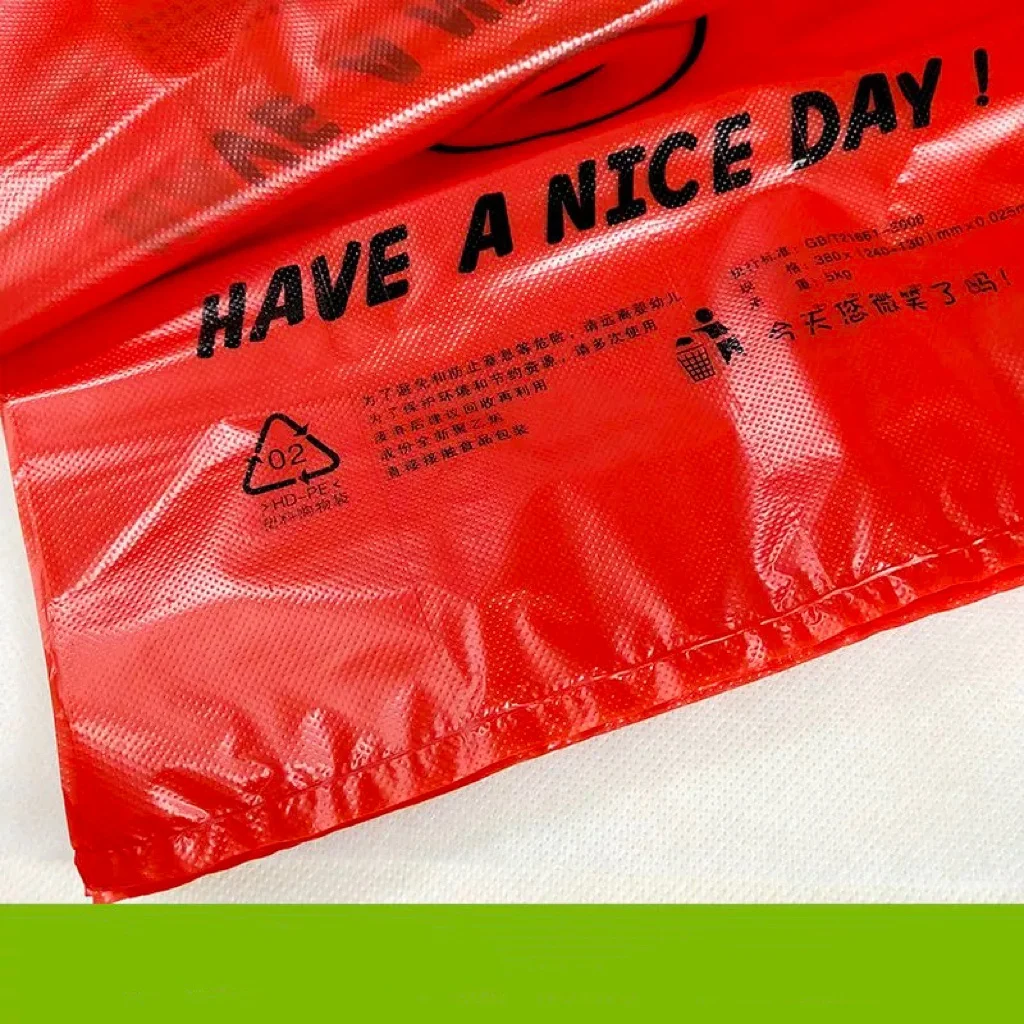 Vest Handle Customized Cheaper High Quality Factory Plastic T-shirt Bags