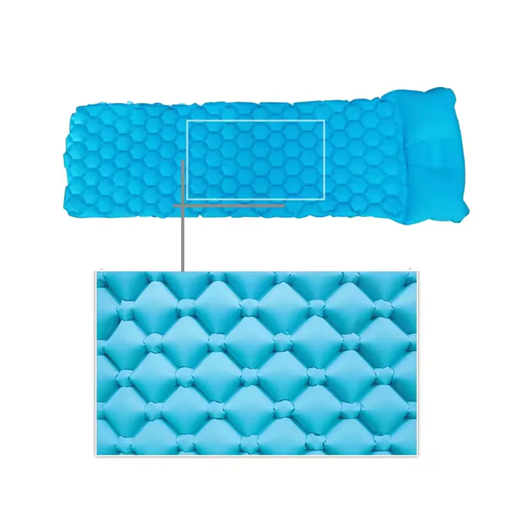 Air Mattress Ultra Light And Inflatable Suitable For Backpacking Hiking Thick Air Cushion Pump Waterproof