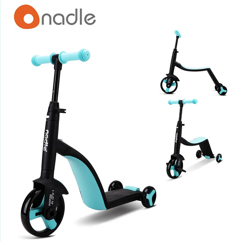 
Wholesale OEM custom cheap 3 wheel baby scooter 3 in 1 Nadle brand 