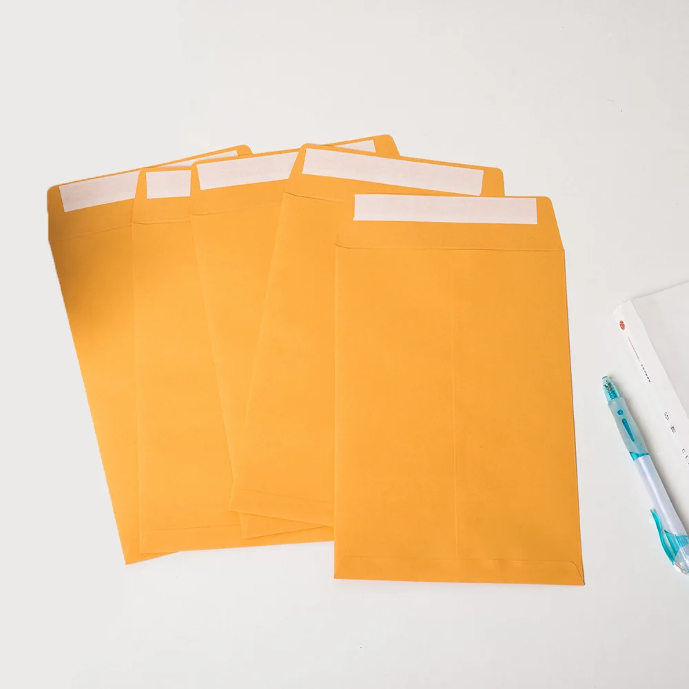 
Peel & seal self adhesive Hign Quality Golden Kraft 100gsm paper Envelope  (1956057467)