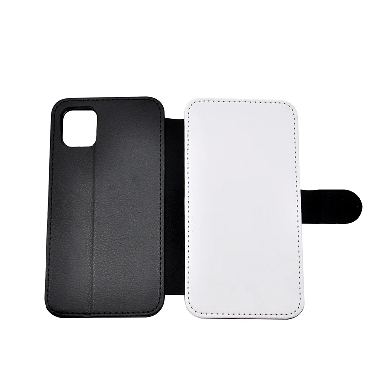 Subli-forward  Customized 2D Sublimation Blanks Leather Flip Phone Case Wallet Case  with soft TPU case inside for IPhone 13