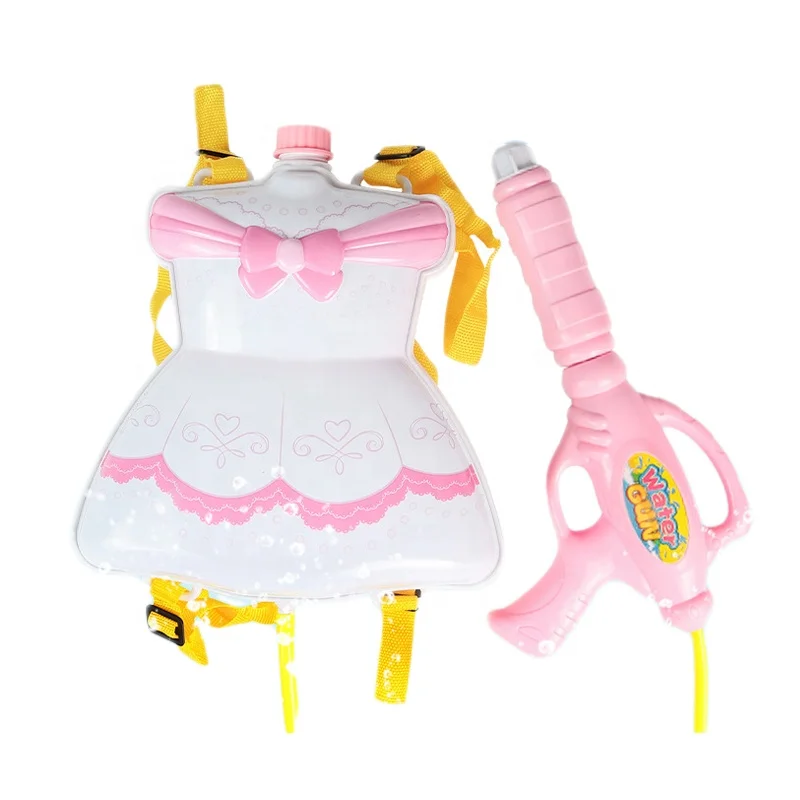 Hot Selling Summer Outdoor Toy Big Capacity Cute Cartoon Backpack Water Gun Toy For Children