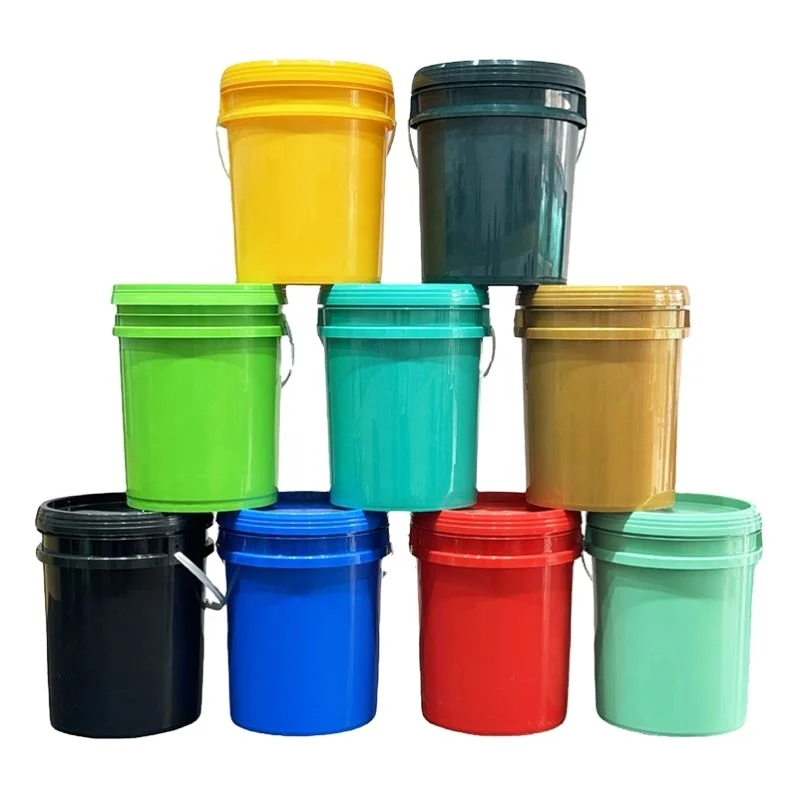 Оптовая Продажа с фабрики PP HDPE 150 мл 350 500 600 1l 2l 3l 5l 6l 10l 15l 18l 20l 25l 28l пластиковые ведра крышкой и ручкой