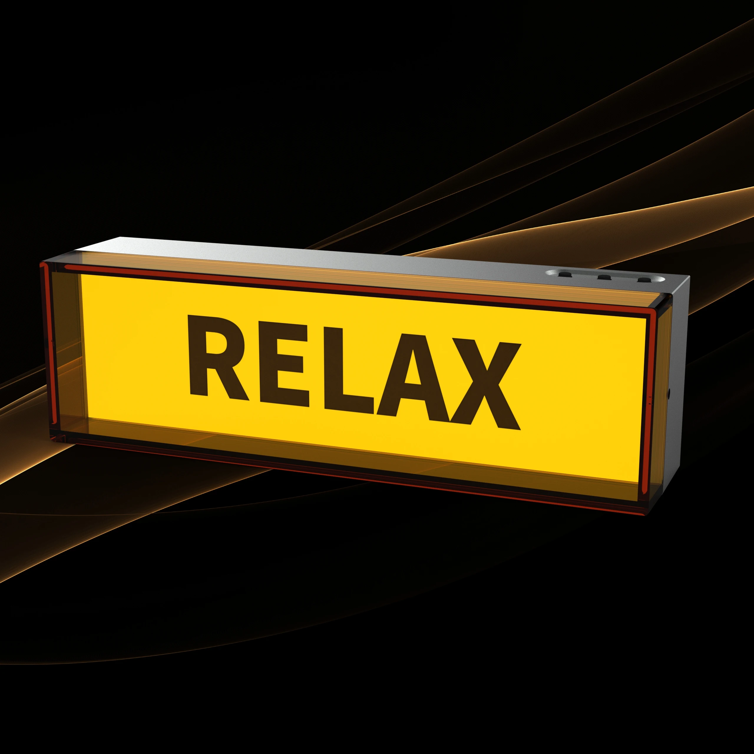 Fresh desktop mood lamp LED studio desk light box sign for gaming room