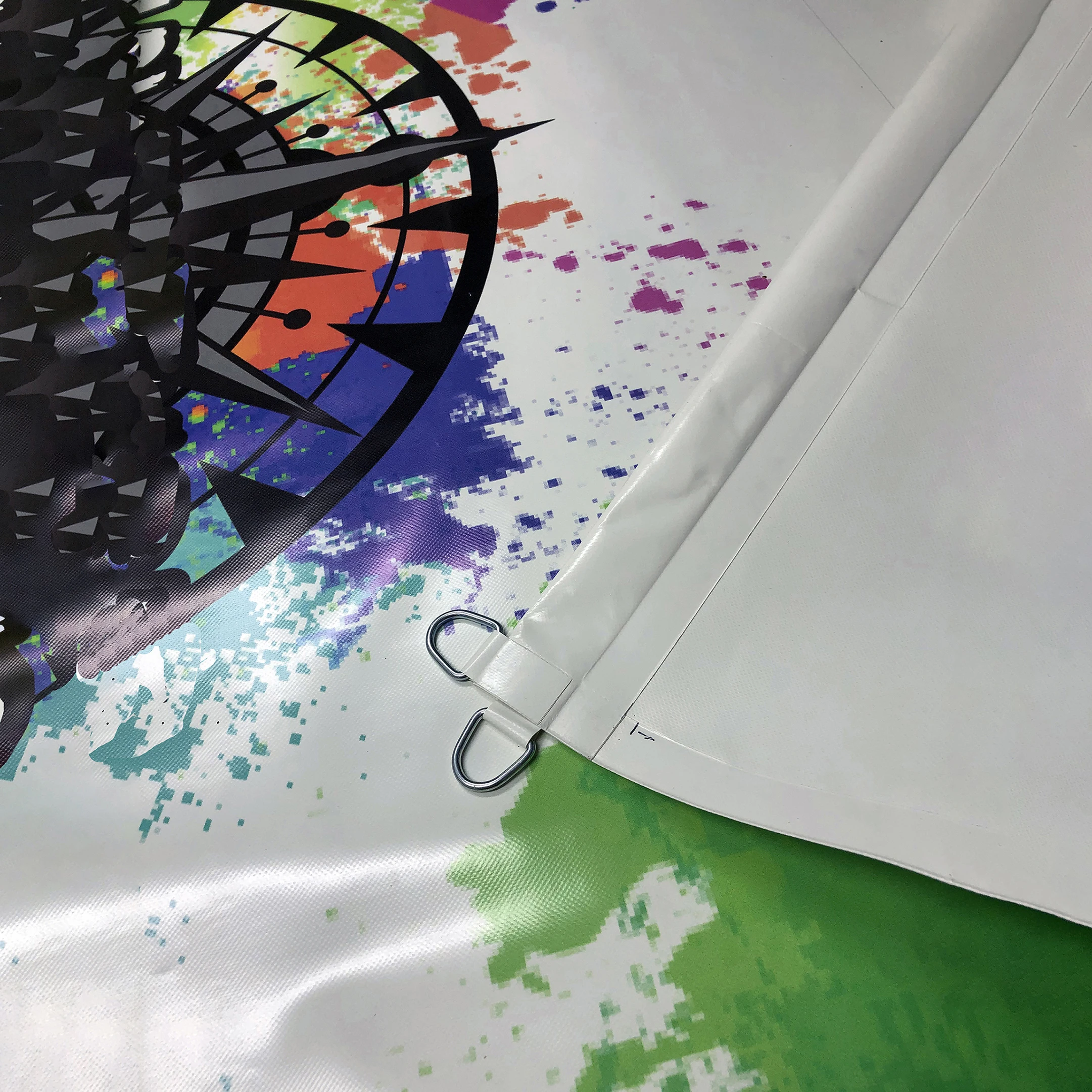 Printed blackout curtains Truck canvas heavy duty 650gsm Blue tarpaulin 1000d*1000D 18*18 fireproof & waterproof