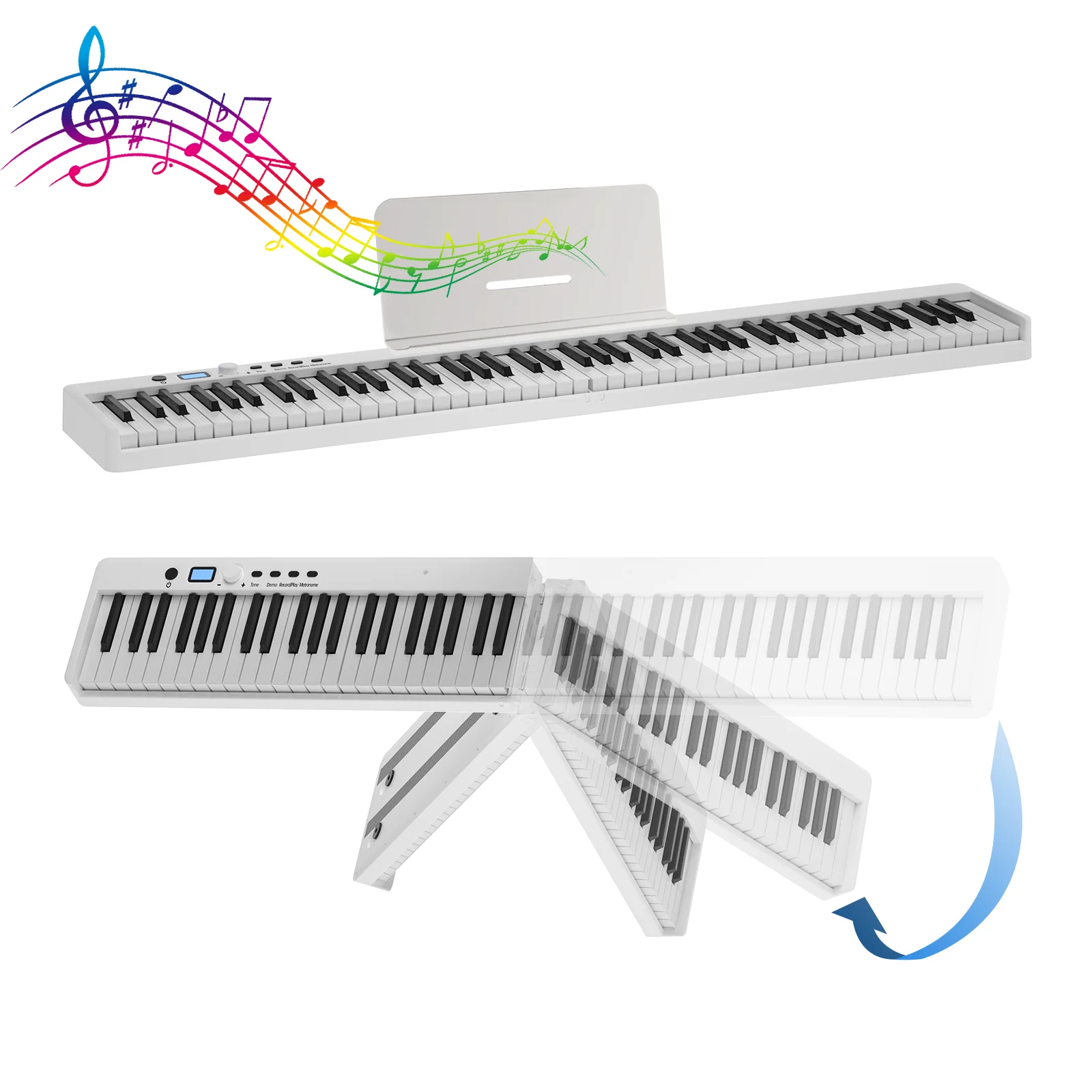 Hot foldable piano music instrument piano 61 keys 88 keyboard piano with stand