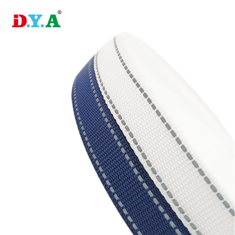 Wholesale Custom Reflective Ribbon Polyester Nylon pp Reflective Webbing for Shoes/bags/garment