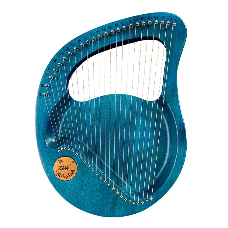 Harp красное дерево 24 струны ударный музыкальный инструмент harp тона портативный lyre для