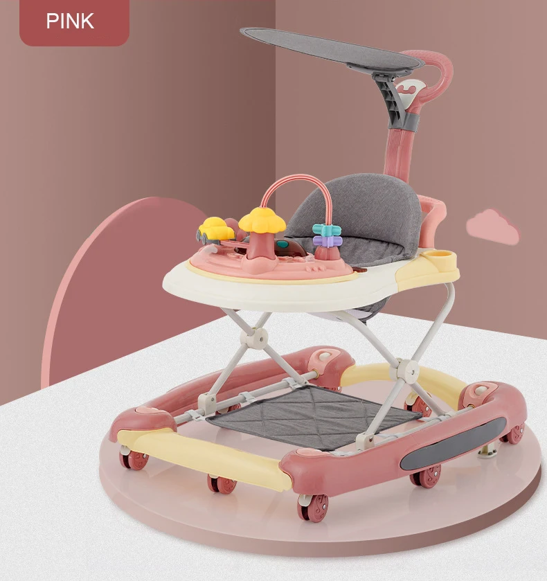 2024 hot selling baby walking assistance stroller with push rod