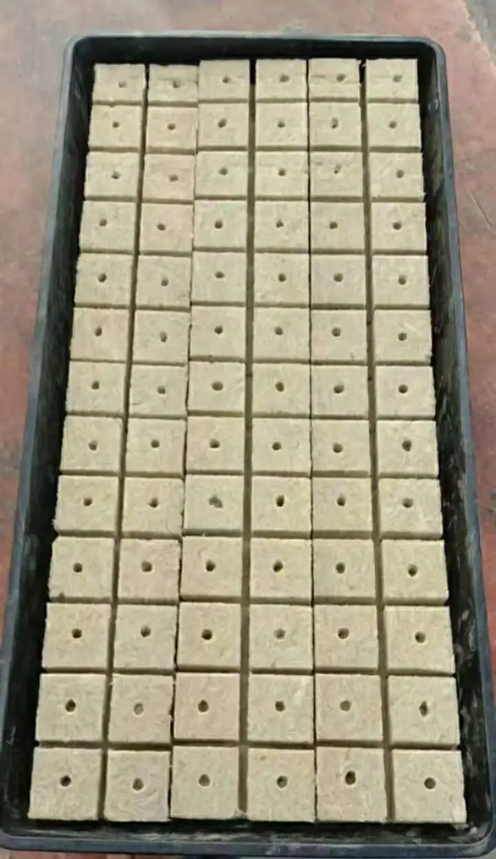 High Quality Rock Wool Germination Cubes Hydroponic Growing Substrate Rock Seeding Wool