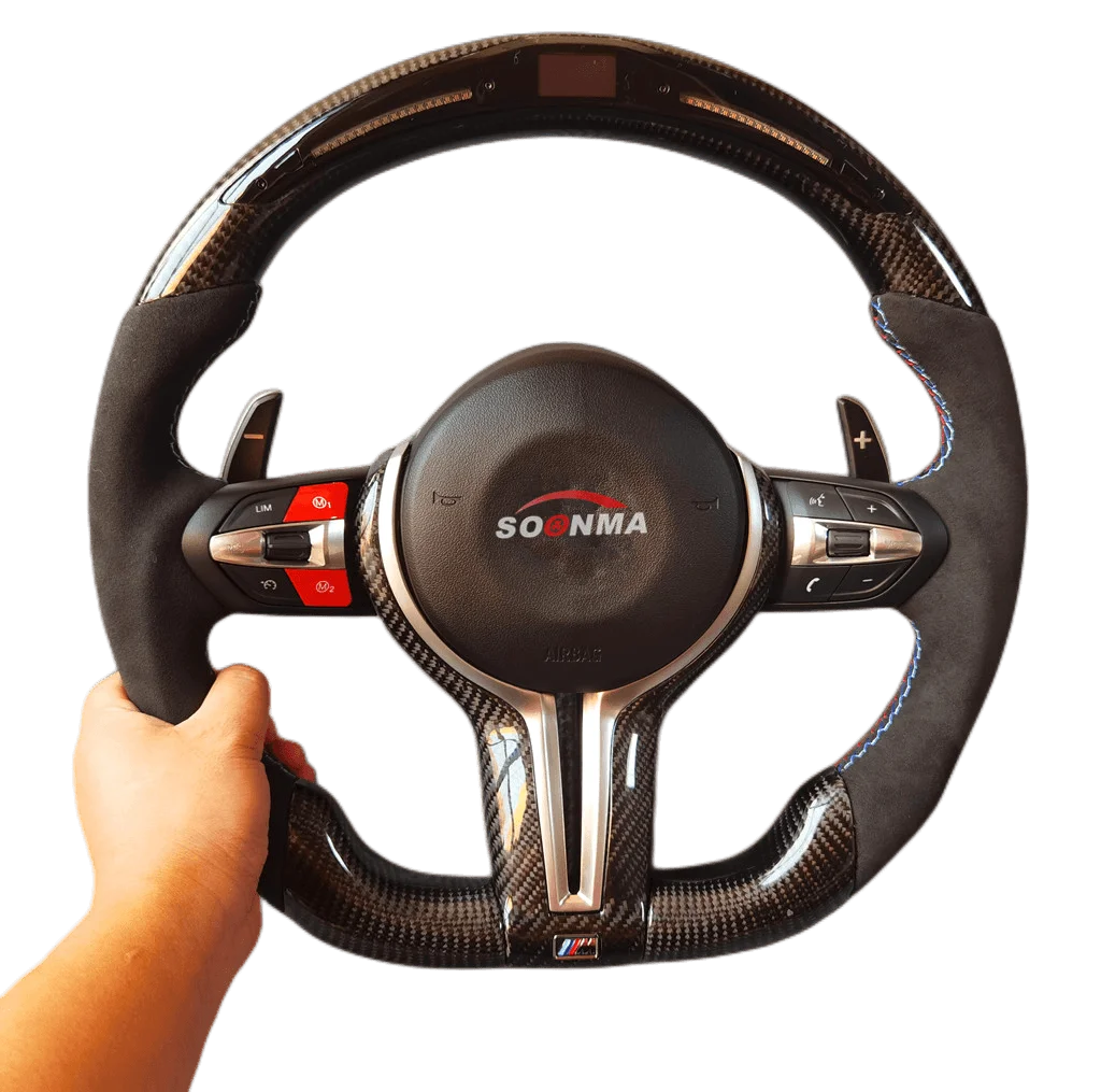 Custom Alcantar For Bm W Racing Wheel 2008-2014 E70 E71 X5 X6 Carbon Fiber Steering Wheel Convertible