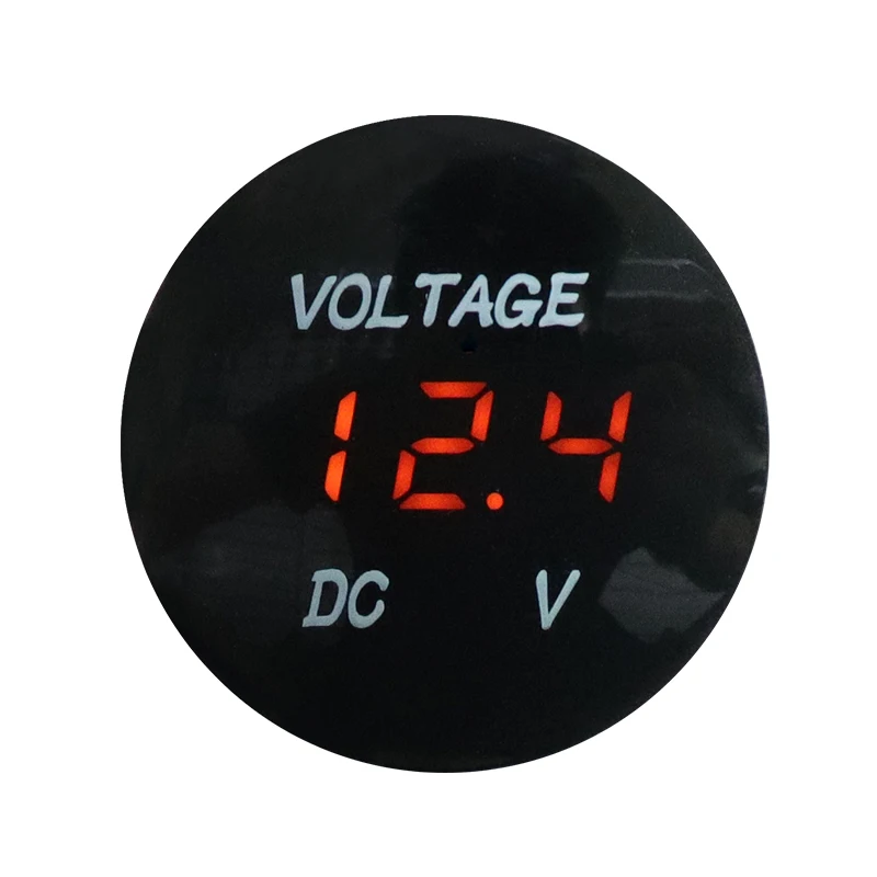 Factory Price waterproof car voltage meter 12v 24v  Auto digital voltmeter for car motorcycle marine boat