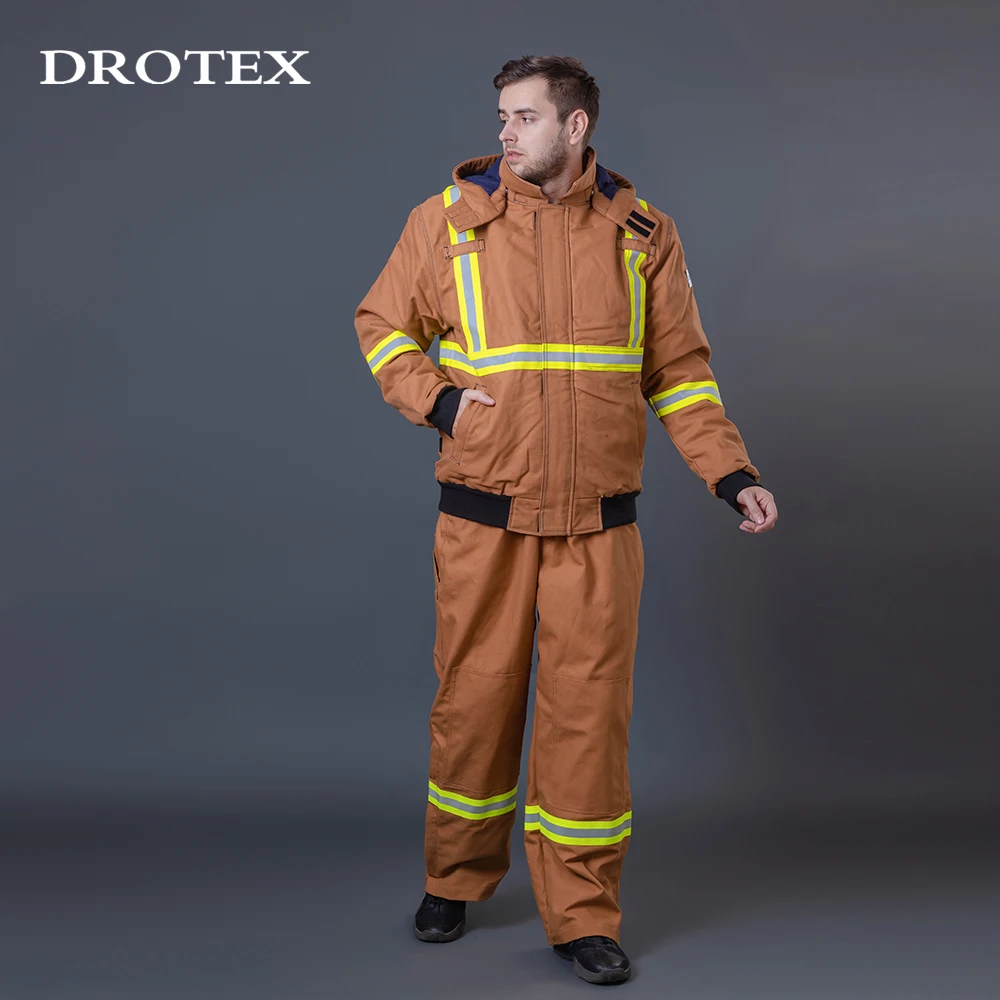 Safety Welding Protective Clothes Reflective Workwear Fire Resistant Jacket Pants Customized Work Suits