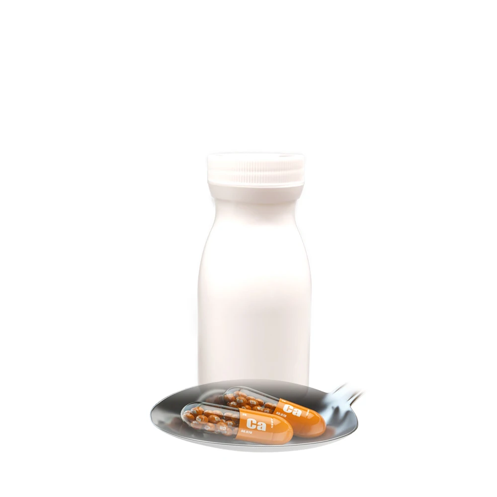 OEM calcium bottle 180ML plastic bottle for children  HDPE pharmaceutical plastic medicine bottle effervescent tablet containers