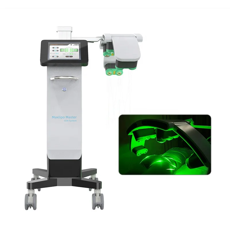 Full Body Fractional Rf Laser 532nm Green Red Light Cold Lipo Pads Body Contourting Laser Beauty Slimming Machine