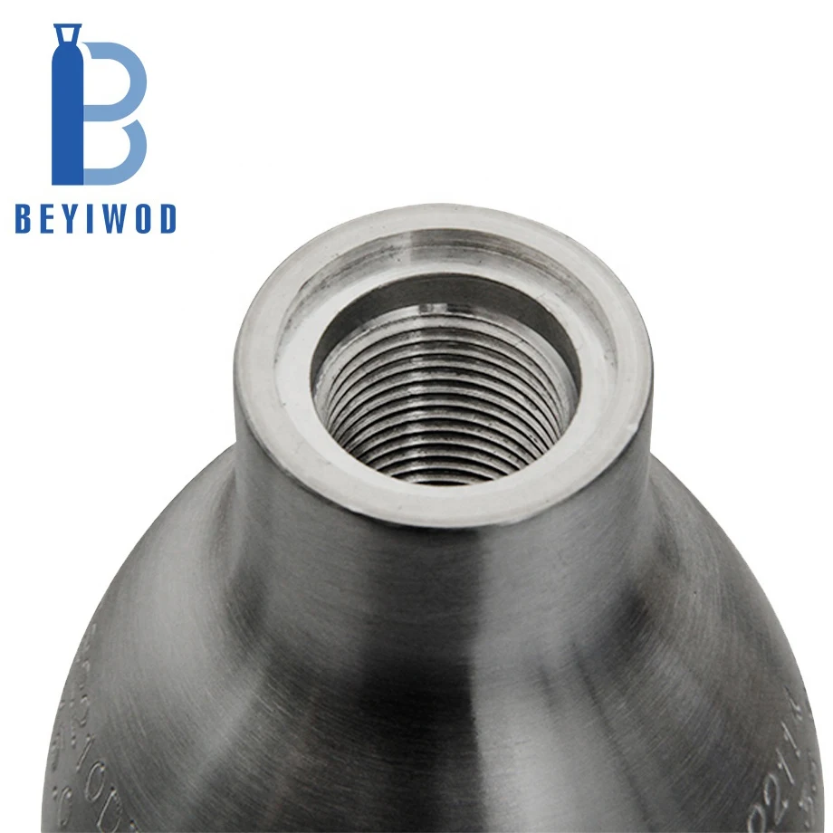 Refillable food Grade soda cylinder  Beverage 425g 0.6l 60L water  co2 bottle  gas cylinders for sale