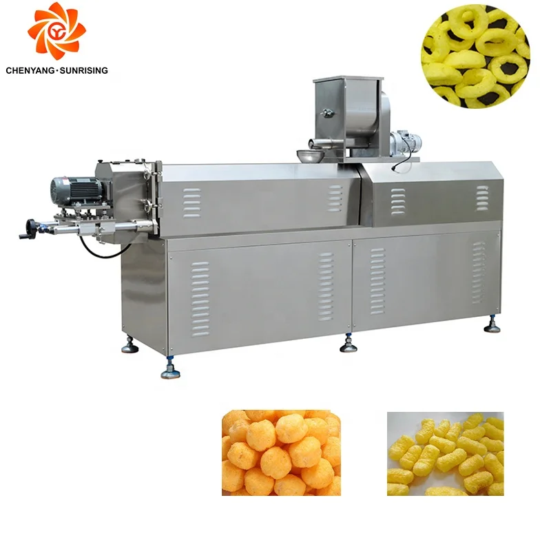 High Quality Cheese Ball Complete Production Line Zimbabwe Puffed Corn Snacks Making Machine