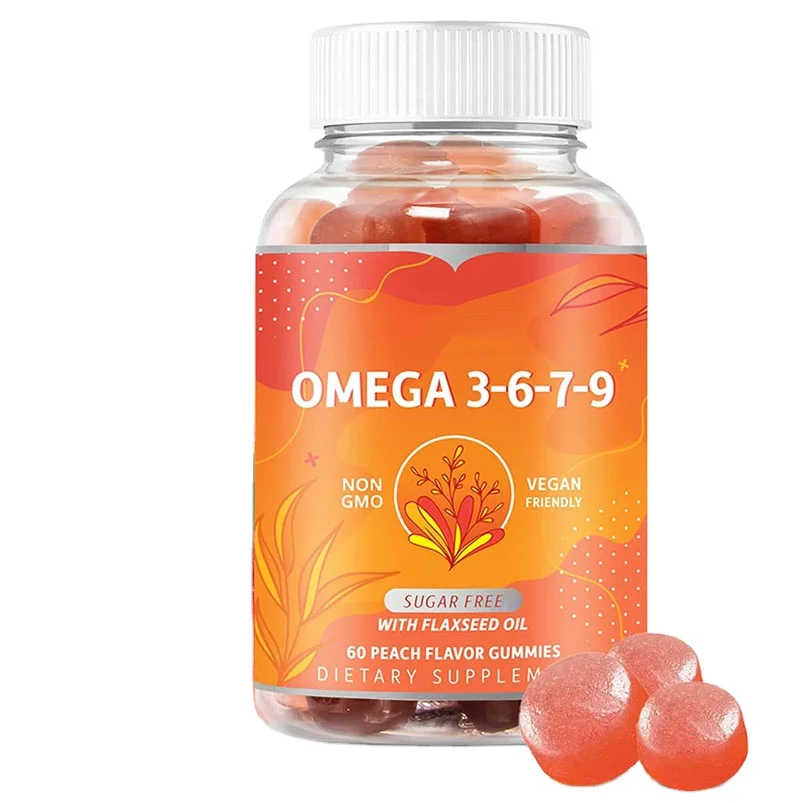Factory Hot Selling Kids and Adult Multivitamin Supplements Omega 3 6 9 DHA Gummies 60 Gummies