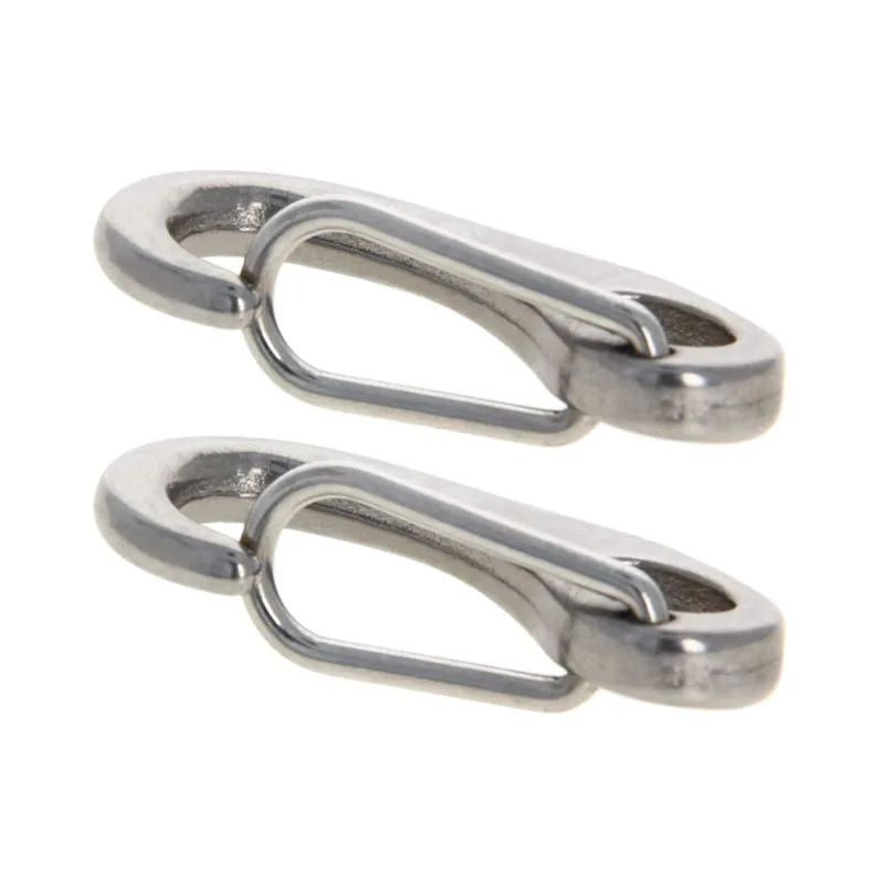 rigging hardware stainless steel 304 promotional keychains egg shaped snap hooks carabiner