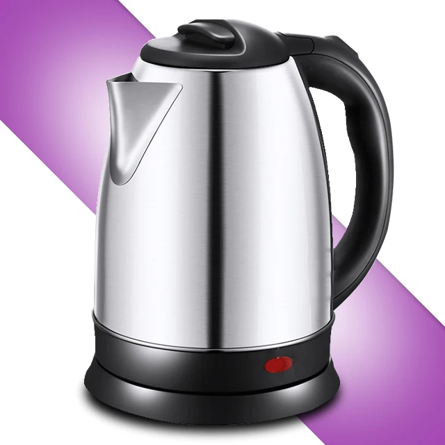 Stainless Steel Double Wall Electric Water Kettle Cool Touch & Cordless Kettle With Overheating Protection