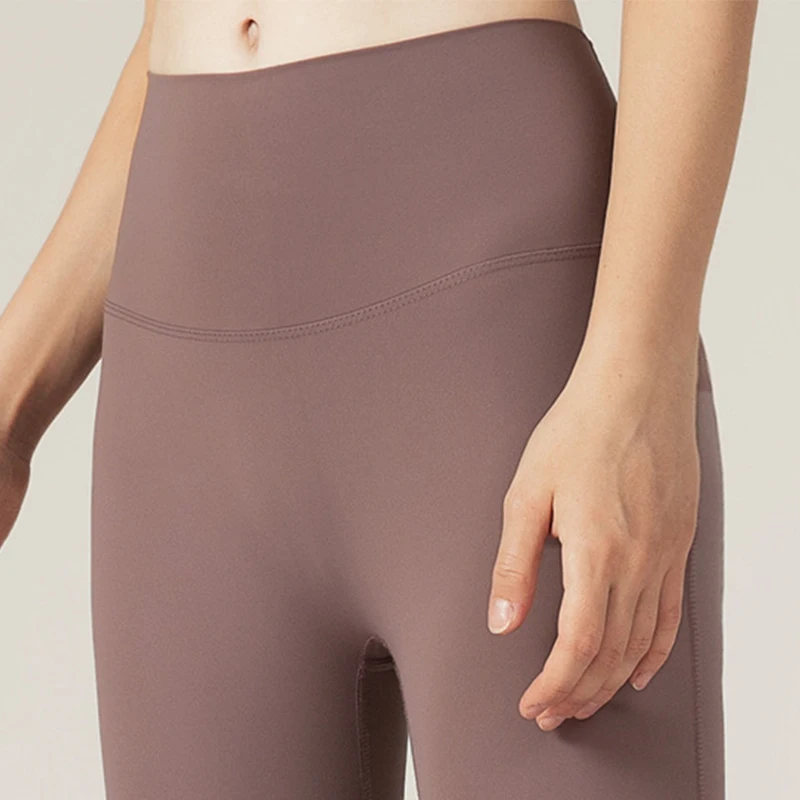 High Waist No Front Seam Tight Leggings Womens Legging Yoga Wear Pants Leggins Yoga Black Nylon Workout Clothing Yoga Pants