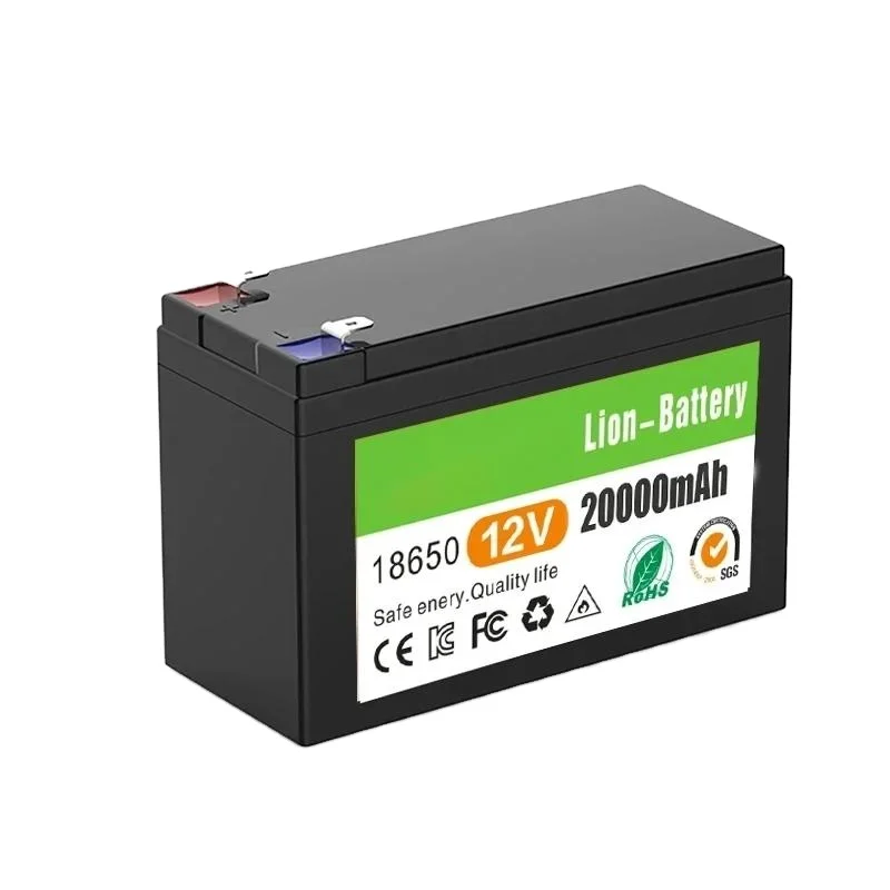 12V 6Ah 8Ah 10Ah 12Ah 15Ah 20Ah 18650 Battery Pack Lithium Battery Charable Solar Storage Battery