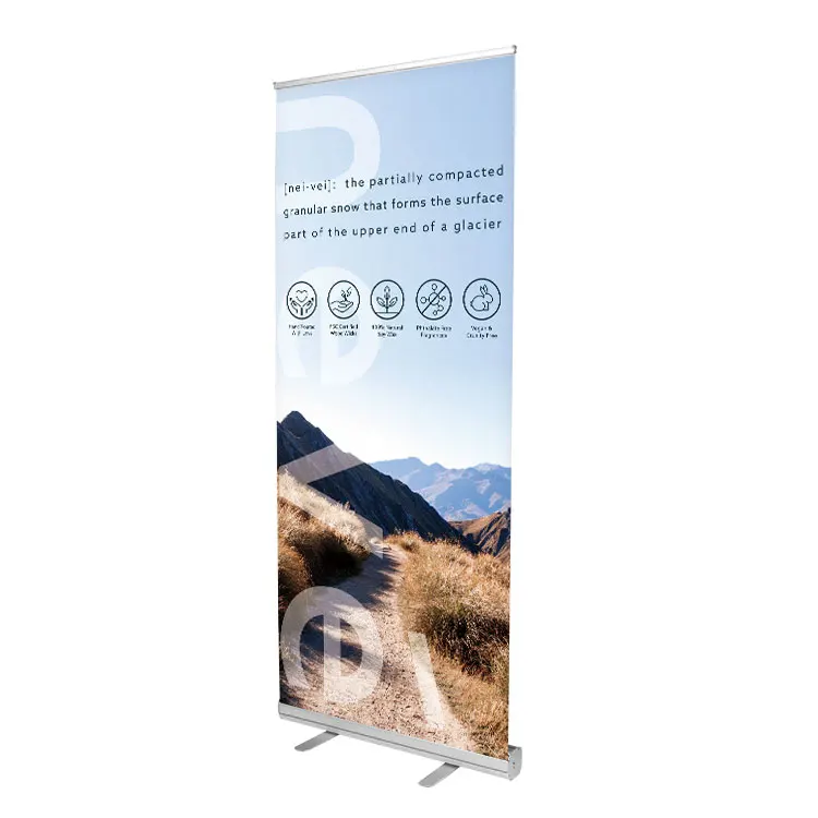Custom 80 X 200 Roll Up Banner Advertising Display Retractable Pop Up Banner Pull Up Banner Stand