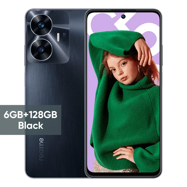 Global Version Realme C55 Smartphone MediaTek Helio G88 AI 64MP Camera 33W SUPERVOOC Charge FHD+ 6,72' 90Hz Screen Cellphone