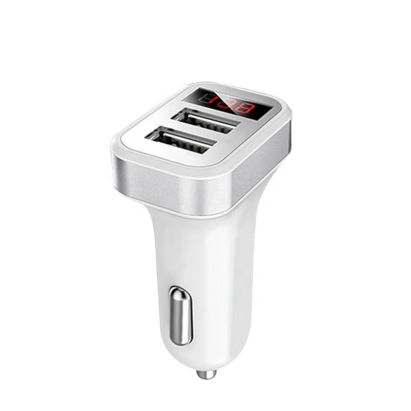 
Cheapest Universal 5V 3.1A 2 Ports Dual USB Car Charger With LCD Screen LED Voltage Display For Nokia 