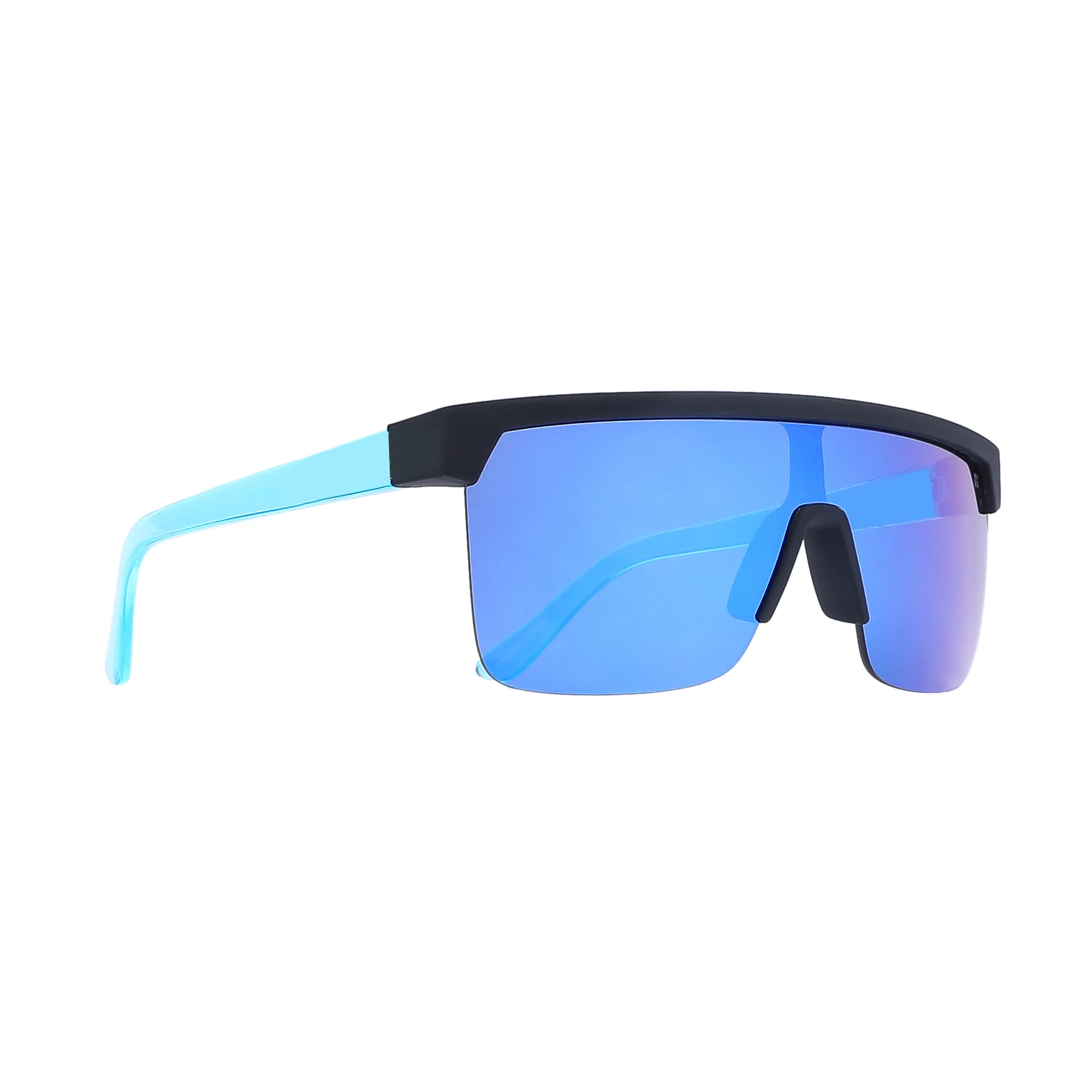 Sports rimless square high quality anti-scratch lens polarized custom logo sunglasses