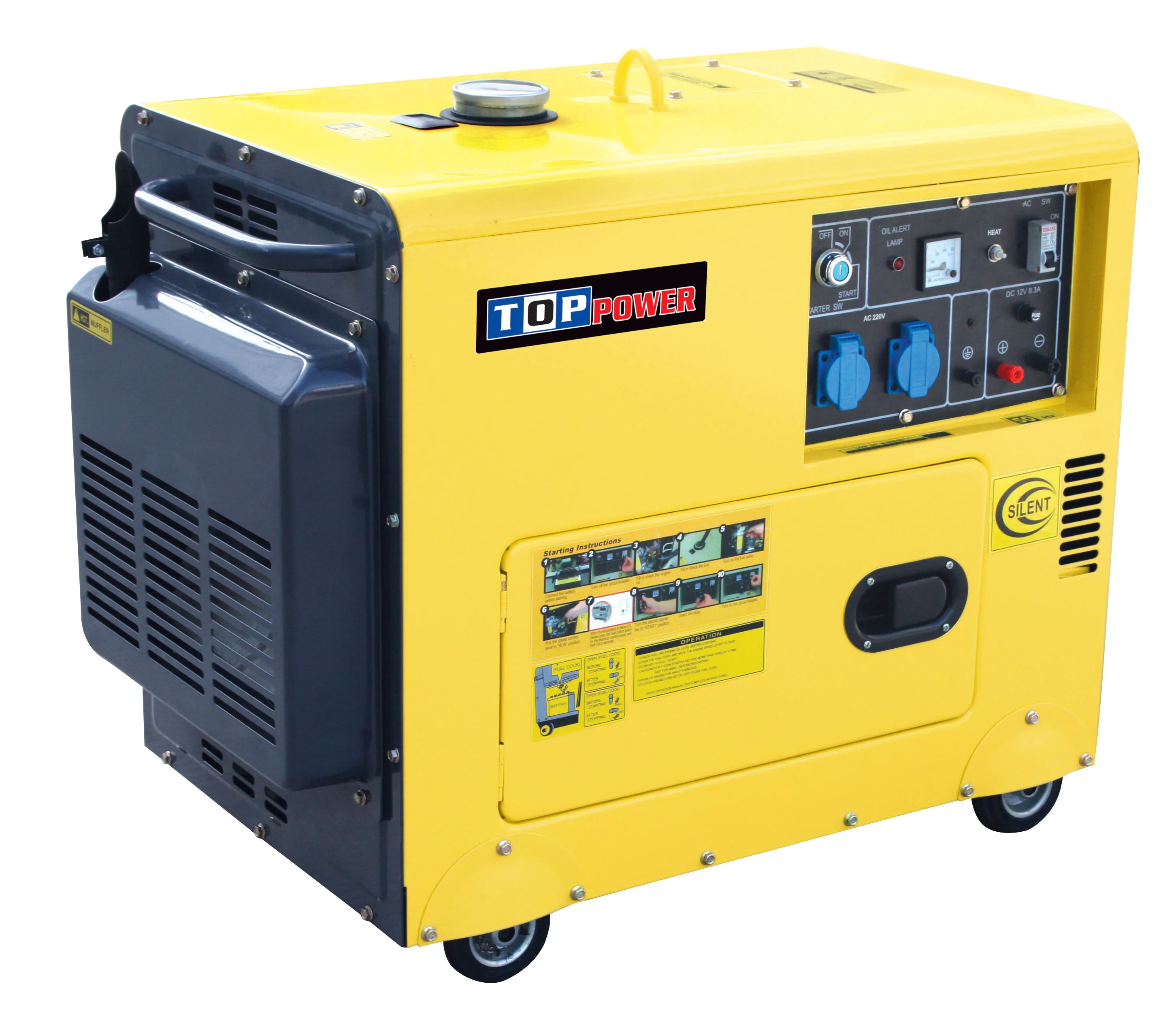 Large Power Highly Efficient Silent -Frame Diesel Welding Machine For Welding power generation dual-use machine