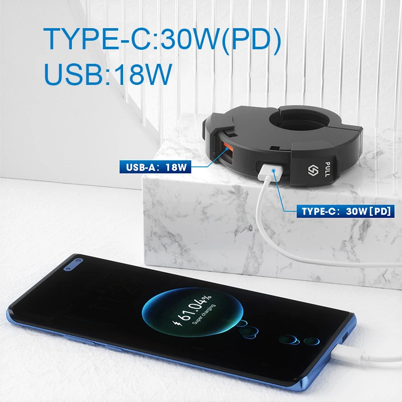 QC3.0 PD 12 V Waterproof Dual Port Socket Mobile Phone USB Car Charger for Motorcycle Bike 12V Power Adapter Phone Charger