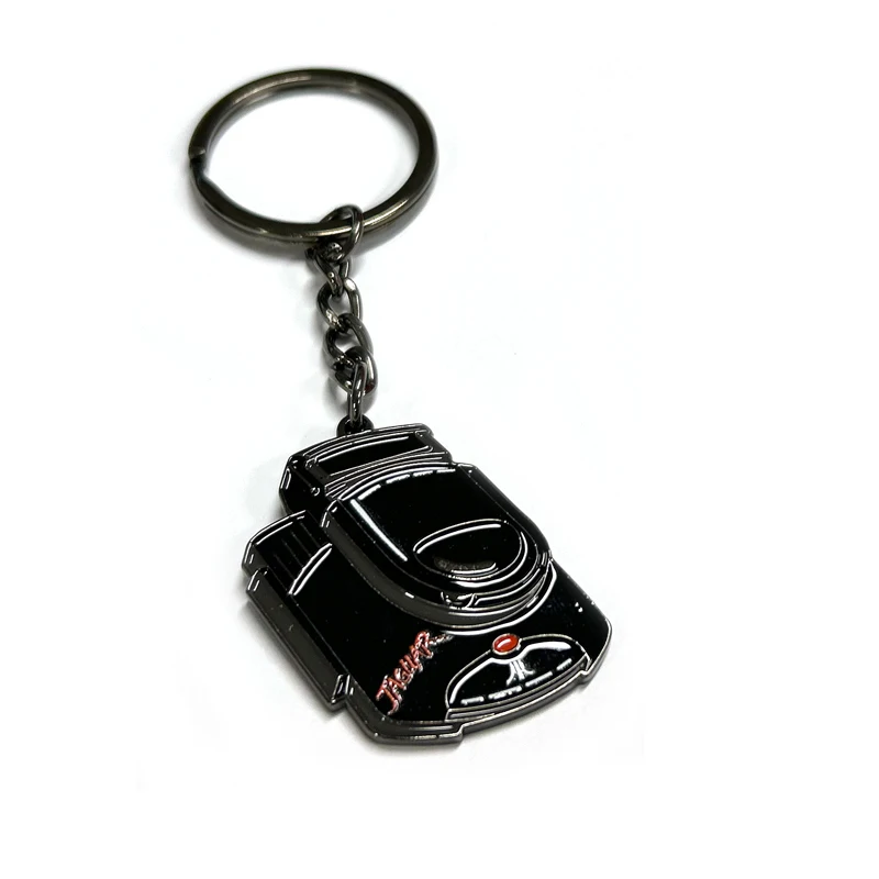 wholesale designer custom personalized 3d metal car parts keychain for employment logo in the form of iron
