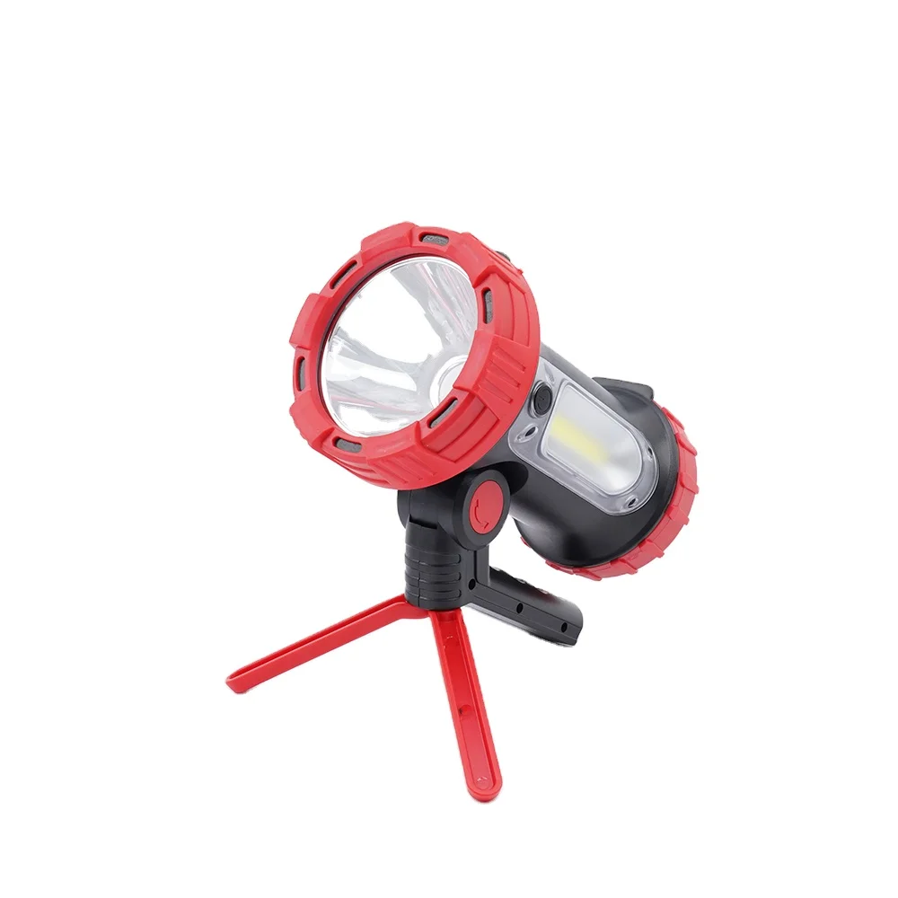 Outdoor Tent Emergency IPX67 Handheld Flashlight Spotlight Torch Camping Lantern Rechargeable Side Lights LED Searchlight