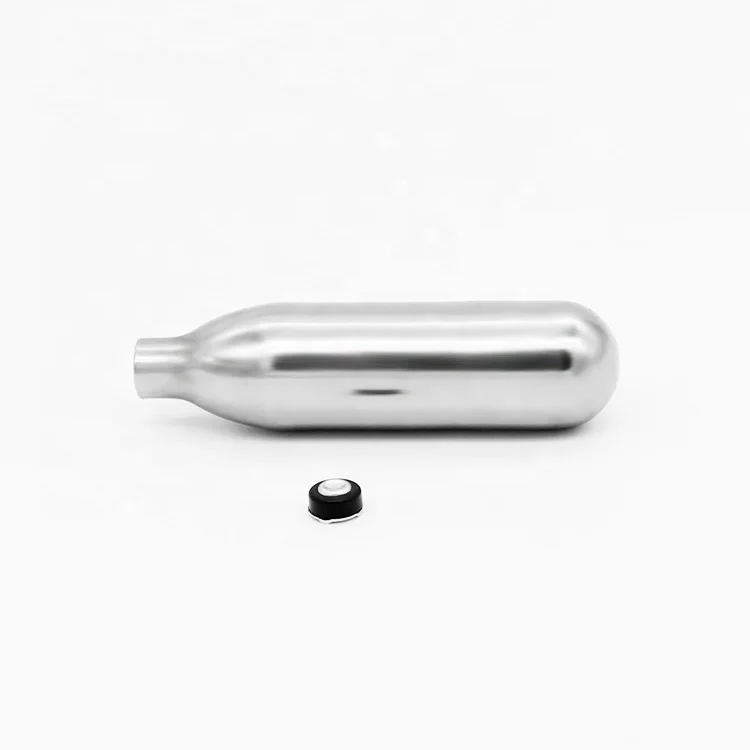 empty n2o cream chargers airless bottle for 8g N2O nitrous oxide laughing gas CO2