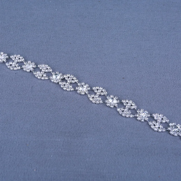 
Bridal Appliques And Trims, Micro Crystal Rhinestone Roll Trim 