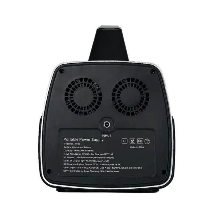 Widely Used Mulitifunction Portable Solar Emergency Power Station 500W