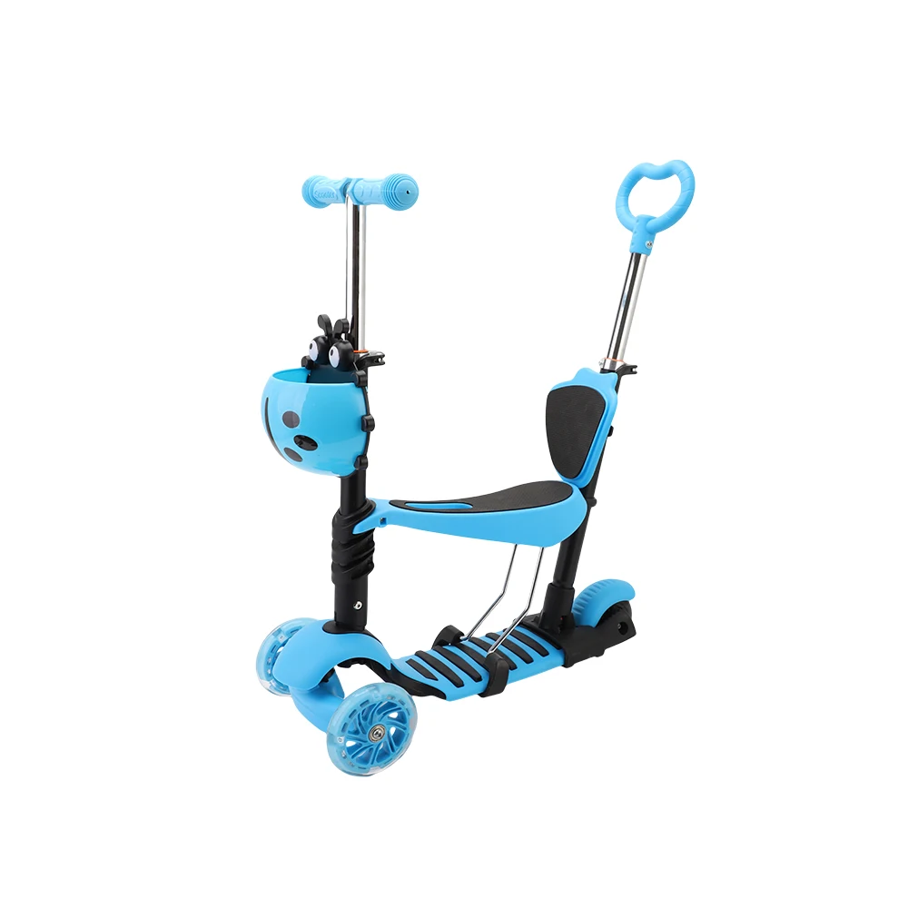 Hot Sale Multi-functional 5 in 1 Kids Kick Scooter/Baby Scooter For Kids/Children With Seat Basket And Push Bar