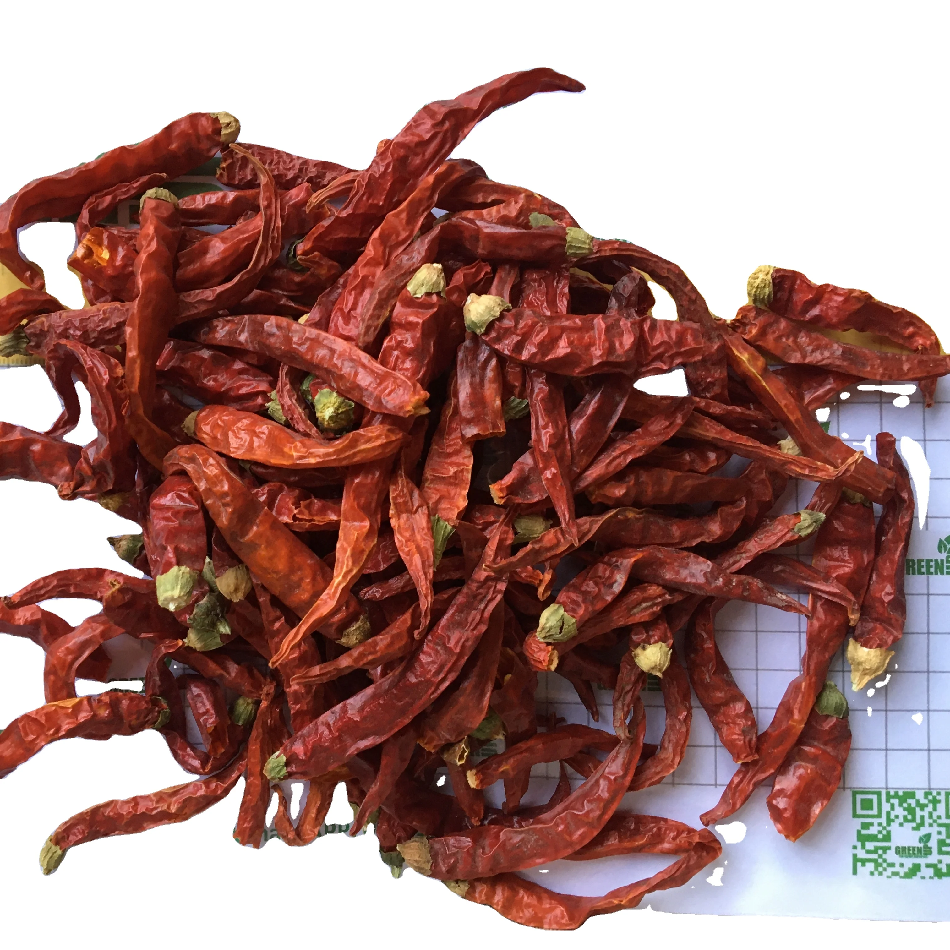 chili stemless red color no ash content no admixture no impurities no much brown parts high quality fresh crops Capsicum