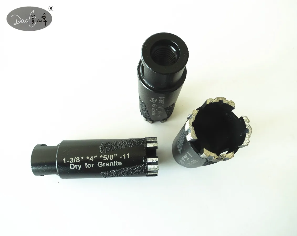 Dry Diamond Core Drill Bit  Thread for Granite core drill bit dry drill bit