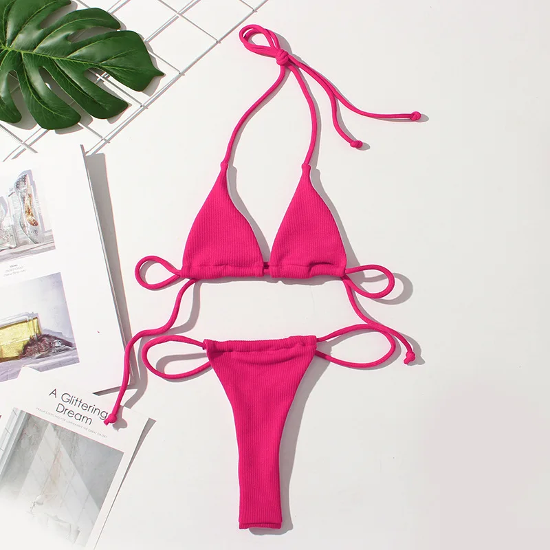 VDO Sport  Deep V sexy Bikini Female Swimsuit Women Swimwear Two-pieces Bikini set Micro Bather Padded japan tiny bikini