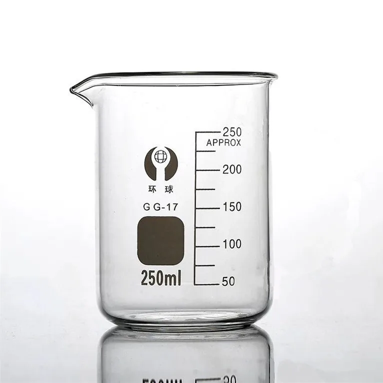 Настраиваемый стеклянный стакан с высокой термостойкостью 100 мл 250 мл для лаборатории