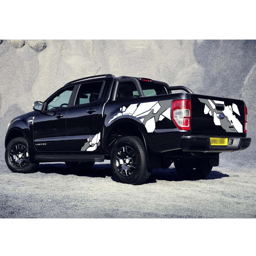 YCSUNZ Car Stickers For Ranger T6 T7 T8 2012-2019 Car Body Tail Door Geometry Graphic Vinyl Decals Can be Customized
