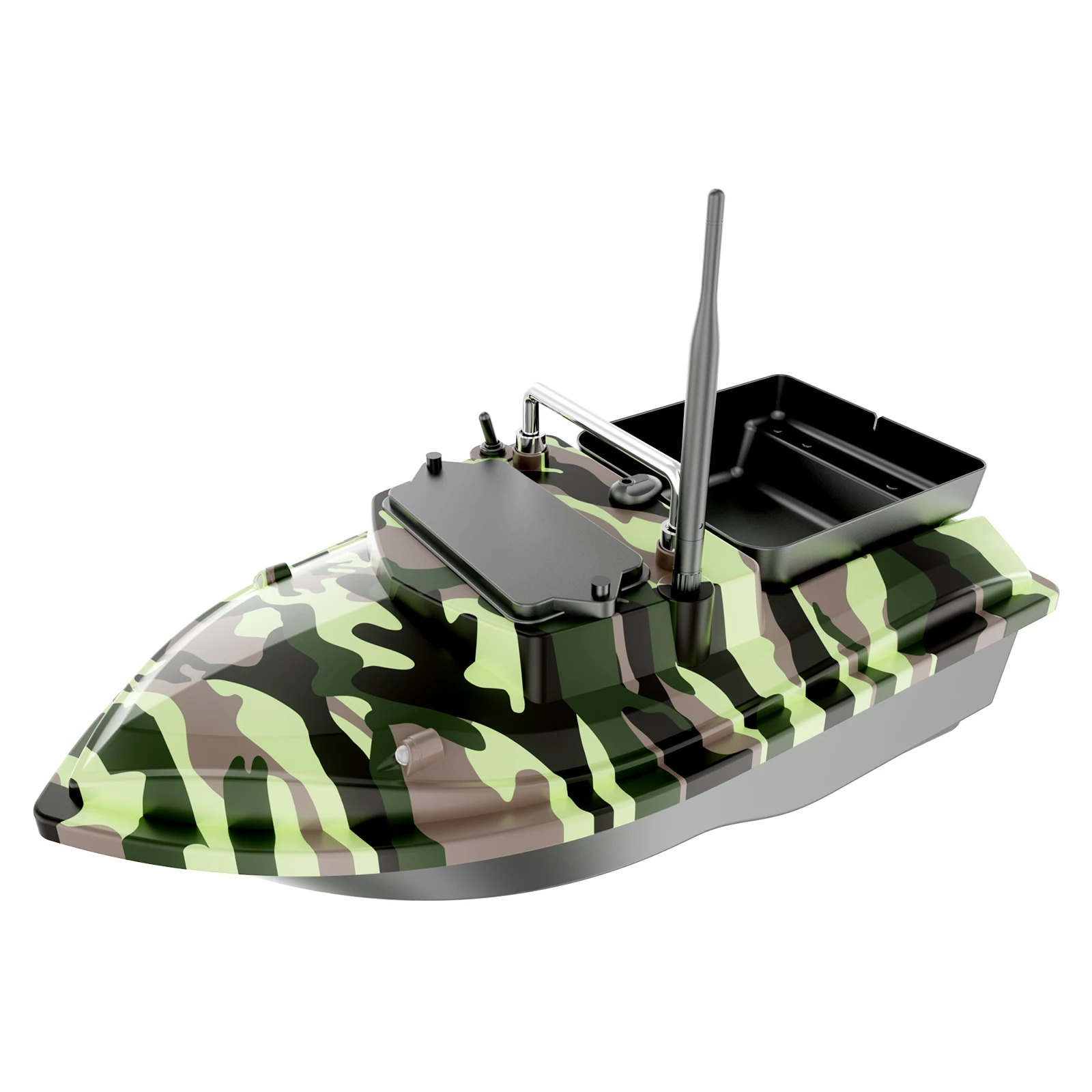 Дешевая приманка V050 одна большая двойная батарея поставка RC рыболовная лодка для 500 м с фиксированной скоростью круиз-контроль