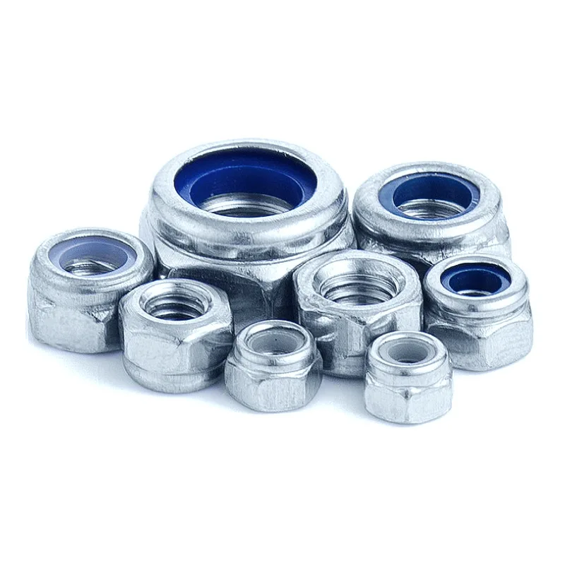 Factory Supply High Quality Nylon Insert Lock Nuts Wholesale Fastener Stainless Steel Carbon Steel