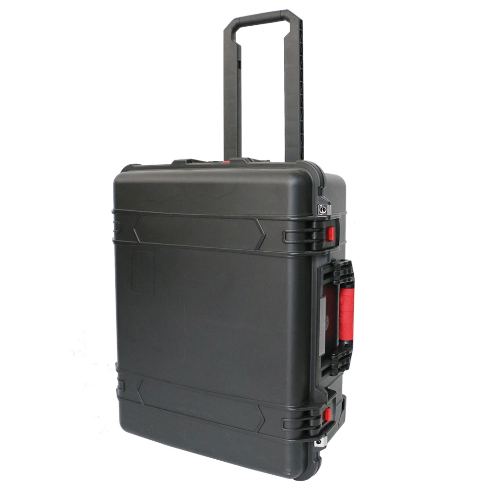 Durable IP67 Waterproof Hard Plastic Utility Case Safety Storage Tool Box with Handle and Wheels