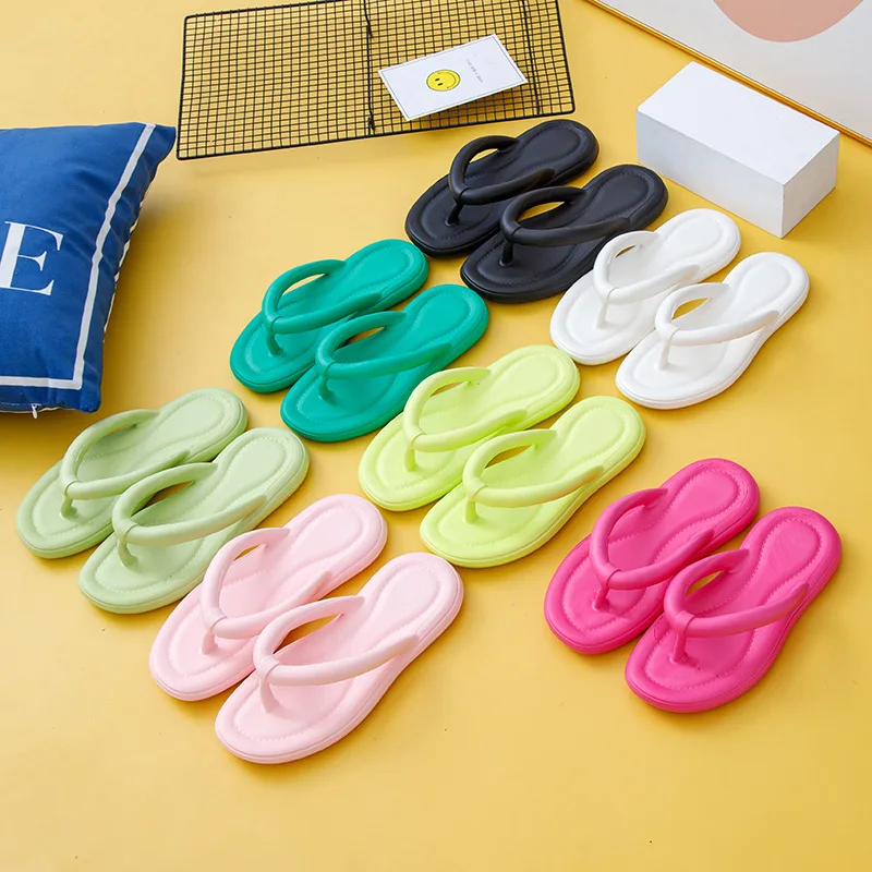 China factory wholesale slippers EVA ladies flip-flops cheap summer beach light and comfortable flip-flops shoes