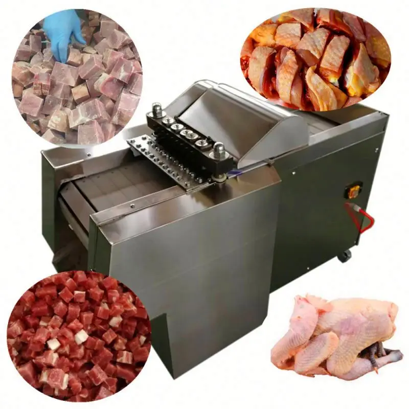 high quality Frozen Spare Ribs cutting machine meat block dicing machine